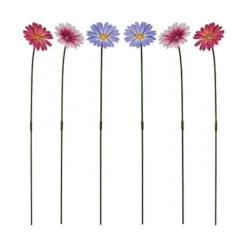 Garden Gear Metal Daisy Stake Set Of Six -Garden Central Sales Store G4516 METAL DAISY FLOWERS CO1