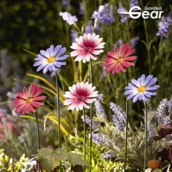 Garden Gear Metal Daisy Stake Set Of Six