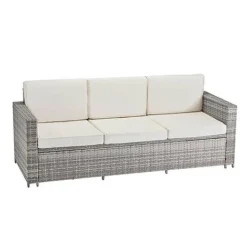 Garden Gear Riviera 5-Seat Rattan Set -Garden Central Sales Store G4559 G4561 Riviera 5 Light Grey WCover CO 3