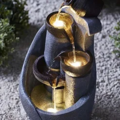 Serenity Cascading Vase Water Feature -Garden Central Sales Store G4639205