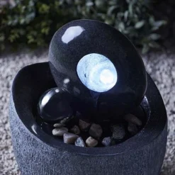 Serenity Contemporary 53cm Stone-effect Water Feature -Garden Central Sales Store G46412015