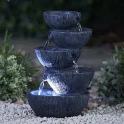 Serenity Cascading Five Bowl Water Feature -Garden Central Sales Store G4751204