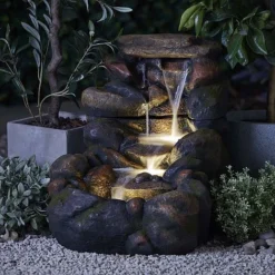 Serenity Large Tumbling Rock Wall Water Feature -Garden Central Sales Store G47522015