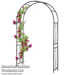Garden Gear 2.2M Metal Garden Arch -Garden Central Sales Store GARD ARCHSWIRL T47919