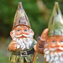 3 Garden Gnome On Sticks Garden Ornaments Pot Gnome Decorations -Garden Central Sales Store GB019M 8