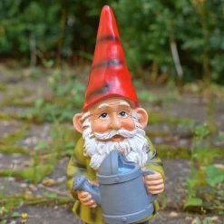 Garden Gnome With Watering Can Outdoor Garden Ornament -Garden Central Sales Store GB028S 1