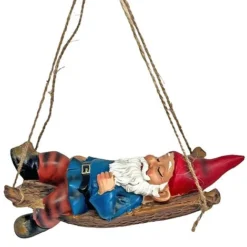 Sleeping Gnome In A Hammock Hanging Garden Ornament -Garden Central Sales Store GB031 10