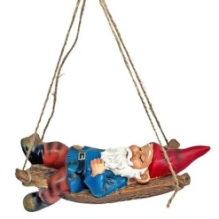 Sleeping Gnome In A Hammock Hanging Garden Ornament -Garden Central Sales Store GB031 6