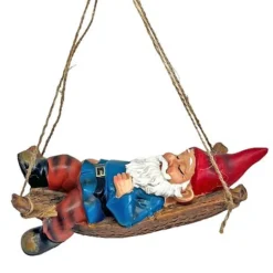 Sleeping Gnome In A Hammock Hanging Garden Ornament -Garden Central Sales Store GB031 7