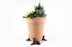 Antique Bronze Coloured German Shepherd Potty Feet - Plant Pot Feet -Garden Central Sales Store GERMAN20SHEPHERD20POT20 20120 20PF0067