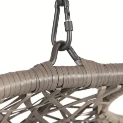 Brampton Luxury Rattan Wicker Outdoor Hanging Cocoon Egg Swing Chair Single -Garden Central Sales Store GF07711USA 51