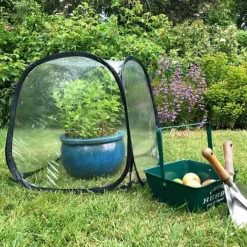 MiniPol Pop-Up Mini Greenhouse Plant Cover - 50x50x50cm -Garden Central Sales Store GPPOLY50 01PIC3