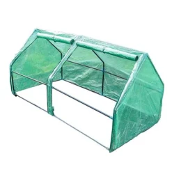 Garden Gear Apex Cloche -Garden Central Sales Store Greem Polytunel 2 window open