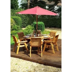 6 Seater Round Table Set -Garden Central Sales Store HB10B20Pic7