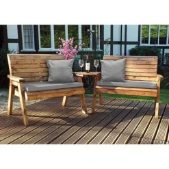 Twin Bench Set Angled -Garden Central Sales Store HB115AGR