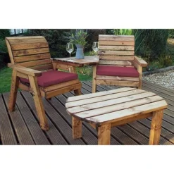 Twin Companion Dining Set Angled -Garden Central Sales Store HB125B