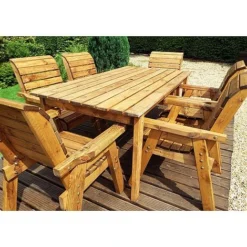 6 Seater Rectangular Table Set -Garden Central Sales Store HB1520Pic4