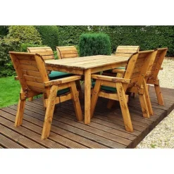 6 Seater Rectangular Table Set -Garden Central Sales Store HB15G20Pic6