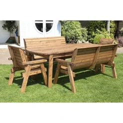 8 Seater Rectangular Table Set With Benches -Garden Central Sales Store HB161