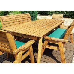 8 Seater Rectangular Table Set With Benches -Garden Central Sales Store HB16G20Pic3