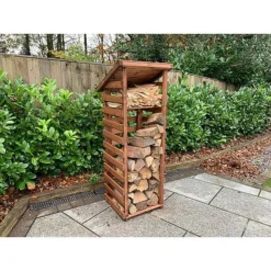 Charles Taylor Wooden Log Store Small 2 X 2ft -Garden Central Sales Store HB2011