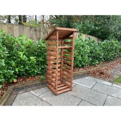 Charles Taylor Wooden Log Store Small 2 X 2ft -Garden Central Sales Store HB201205