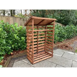 Charles Taylor Wooden Log Store Medium 3 X 2ft -Garden Central Sales Store HB202