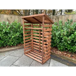 Charles Taylor Wooden Log Store Medium 3 X 2ft -Garden Central Sales Store HB202204