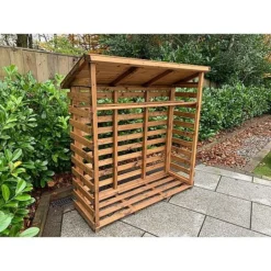 Wooden Log Store Large 5 X 2ft -Garden Central Sales Store HB203205