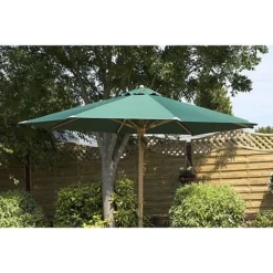 Charles Taylor Wooden Parasol Green -Garden Central Sales Store HB32 220Garden20Parasol Umbrella20green20top