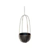 Indoor Kensington Brass Tall Hanging Planter H60Cm D24Cm