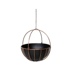 Indoor Kensington Copper Tall Hanging Planter H60Cm D24Cm