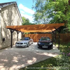Cerland Jean Double Wooden Carport 6 X 5m -Garden Central Sales Store IMG 20230608 142804