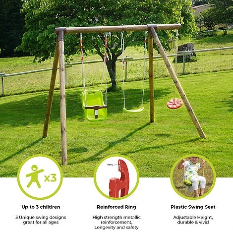 Soulet Tiago Wooden Swing Set 2 Soulet Tiago Wooden Swing Set - Image 2