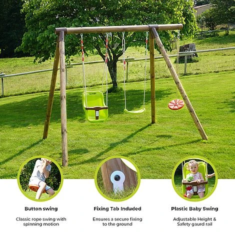 Soulet Tiago Wooden Swing Set 3 Soulet Tiago Wooden Swing Set - Image 3