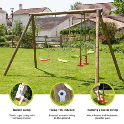 Soulet Pacco Wooden Swing Set -Garden Central Sales Store Infographics20Images7