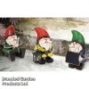 Metal Gnome With Chalk Board
