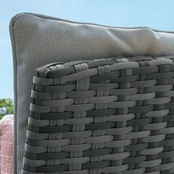 Maze Rattan LA Garden Dining Set Round With Ice Bucket 8 Seat -Garden Central Sales Store LA 6 Seat Round Dining Set grey flat weave 10RE