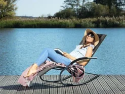 Idooka Mesh Rocking Sun Lounger -Garden Central Sales Store Lakeside