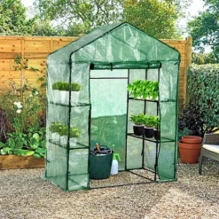 Idooka Pop-Up Plastic Greenhouses -Garden Central Sales Store Lifestyle20Open