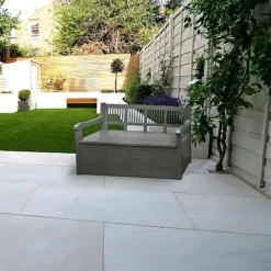 Idooka Black Storage Bench -Garden Central Sales Store Lifestyle23