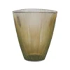 Mocha Ribbed Vase H24.5Cm W21.5Cm