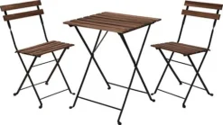 Idooka Acacia Wood Bistro Set -Garden Central Sales Store Main29