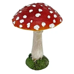 Set Of 3 Red Cap Garden Mushroom Ornaments -Garden Central Sales Store NJ1034 1