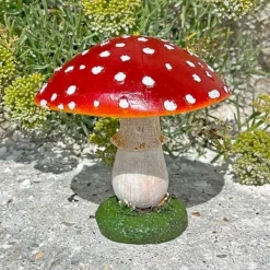 Large Red Cap Mushroom Ornament -Garden Central Sales Store NJ1035 7