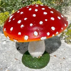Large Red Cap Mushroom Ornament -Garden Central Sales Store NJ1035 8