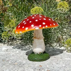 Large Red Cap Mushroom Ornament -Garden Central Sales Store NJ1035 9