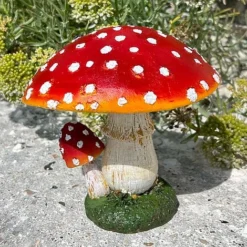 Large Double Stem Garden Mushroom Ornament -Garden Central Sales Store NJ1045 9