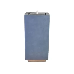 Outdoor Elite LED Large Cube Waterfeature Cement H81Cm W39Cm