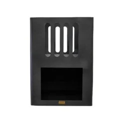 Outdoor Libra Contemporary Firebowl In Matt Black H55CM W45CM